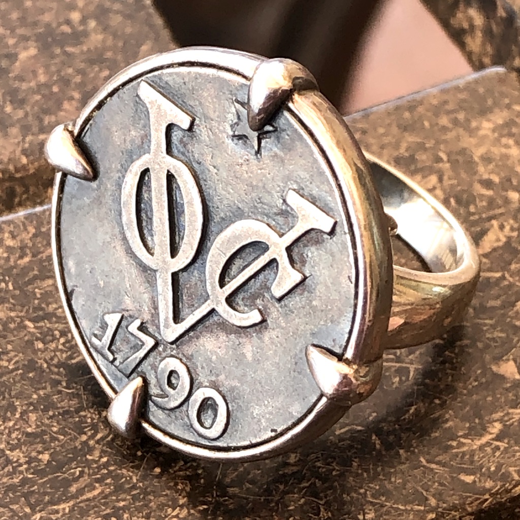 Tracey Meyer Sterling Large Authentic Voc Dutch Coin Statement Ring